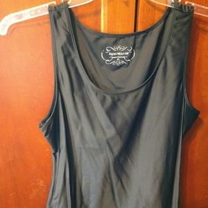 large black layering tank nylon spandex